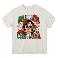 Cream mama chingona Heavy Core Tee - Zillion Design Studio