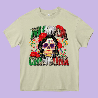Mama Chingona Heavy Core Tee Designed By Zillion Design Studio