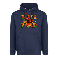 Navy black and proud Heavyweight Hoodie - LillyAllenDesigns