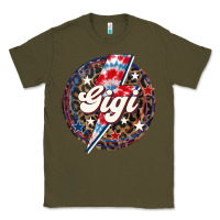 Army Green Western Gigi Patriotic 4th of July Classic Tee - LillyAllenDesigns