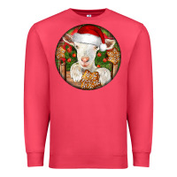 Cardinal Baby Cashmere Goat Christmas Premium Sweatshirt - LillyAllenDesigns