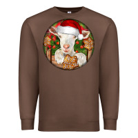 Chestnut Baby Cashmere Goat Christmas Premium Sweatshirt - LillyAllenDesigns