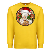 Lemon Baby Cashmere Goat Christmas Premium Sweatshirt - LillyAllenDesigns