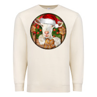 Sandshell Baby Cashmere Goat Christmas Premium Sweatshirt - LillyAllenDesigns