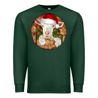 Sports Green Baby Cashmere Goat Christmas Premium Sweatshirt - LillyAllenDesigns