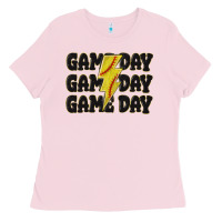 Bubblegum Pink game day game day game day softball Ladies Tee - MaliasSmallBusiness