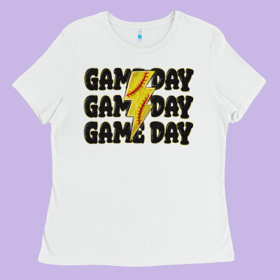 Ladies Tee game day game day game day softball