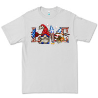 Dove Grey love 4th july with gnome billie wilder Premium Tee - texasbilliewilder
