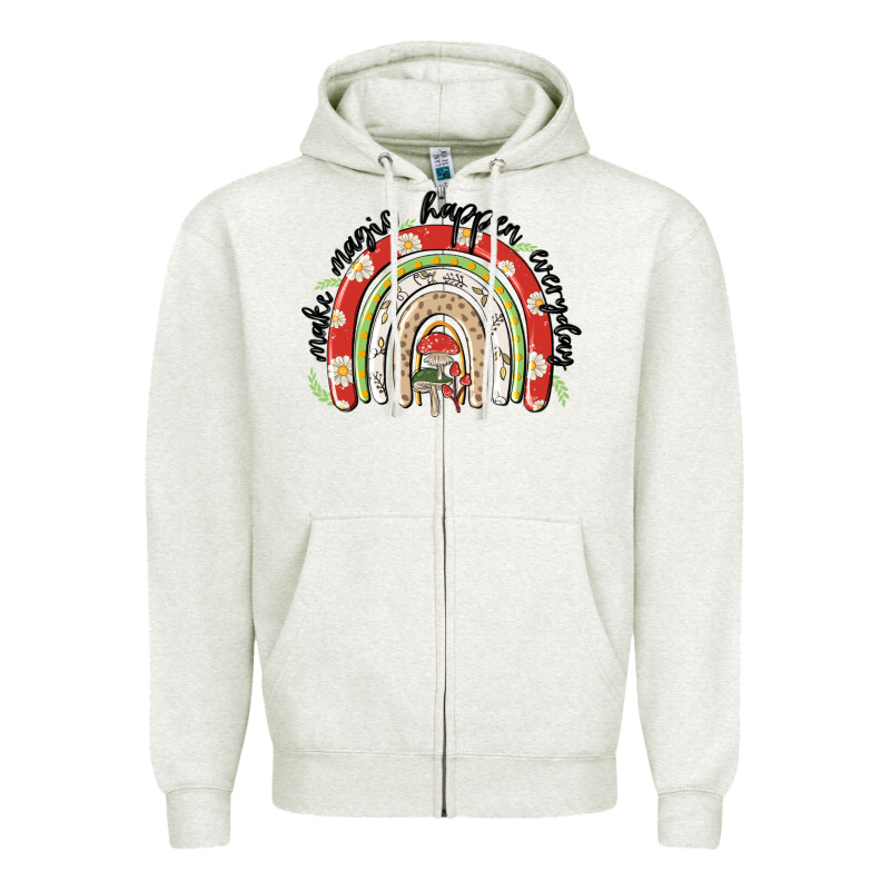 Make Magic Happen Everyday Zipper Hoodie by MaliasSmallBusiness | Teevron