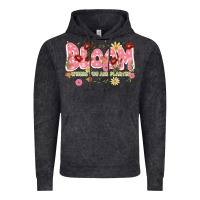 Vintage Black bloom where you are planted Vintage Hoodie - JahusDesignShop
