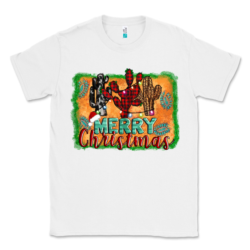 Merry Christmas Cactus Classic Tee by AdoDesignShop | Teevron
