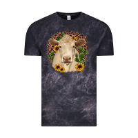 Cloud Black charolais leopard cactus sunflower Vintage Tee - JahusDesignShop