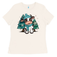 Bone winter i'm udderly freezing baby cow Ladies Tee - MaliasSmallBusiness