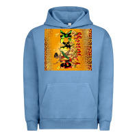 Pigment Pebble Blue black princess Urban Hoodie - CowGirlArtShop