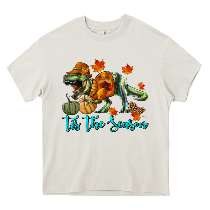 T Rex Tis The Season Heavy Core Tee by RanaPortraitStore | Teevron