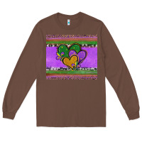 Chestnut mardi gras hearts and fleur de lis Long Sleeve Tee - Jasminsmagicworld