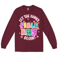 Burgundy field day let the games begin Long Sleeve Tee - JahusDesignShop