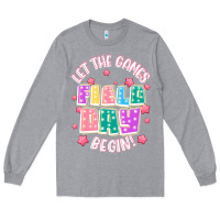 Heather Grey field day let the games begin Long Sleeve Tee - JahusDesignShop