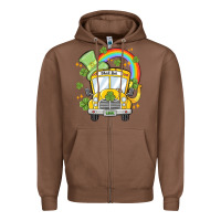 Chestnut st. patrick's day school bus Zipper Hoodie - MaliasSmallBusiness