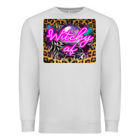 Dove Grey Witchy Af Crystal Ball Premium Sweatshirt - LillyAllenDesigns