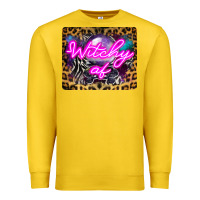 Lemon Witchy Af Crystal Ball Premium Sweatshirt - LillyAllenDesigns