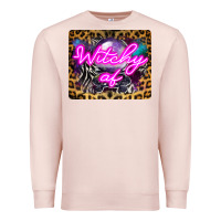 Pale Pink Witchy Af Crystal Ball Premium Sweatshirt - LillyAllenDesigns