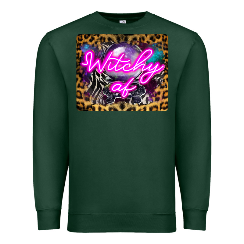 Witchy Af Crystal Ball Premium Sweatshirt by LillyAllenDesigns | Teevron