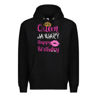 Black Queen Was Born İn January Happy Birthday Premium Hoodie - Bettercallsaul