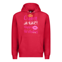 Cardinal Queen Was Born İn January Happy Birthday Premium Hoodie - Bettercallsaul
