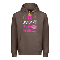 Coffee Queen Was Born İn January Happy Birthday Premium Hoodie - Bettercallsaul