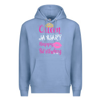 Colony Blue Queen Was Born İn January Happy Birthday Premium Hoodie - Bettercallsaul