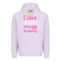 Lilac Queen Was Born İn January Happy Birthday Premium Hoodie - Bettercallsaul