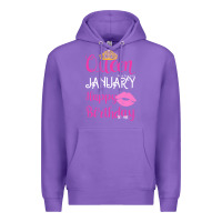 Purple Queen Was Born İn January Happy Birthday Premium Hoodie - Bettercallsaul