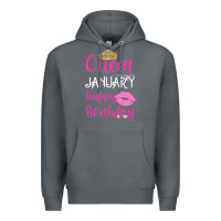 Rock Queen Was Born İn January Happy Birthday Premium Hoodie - Bettercallsaul