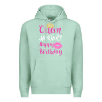 Seafoam Queen Was Born İn January Happy Birthday Premium Hoodie - Bettercallsaul