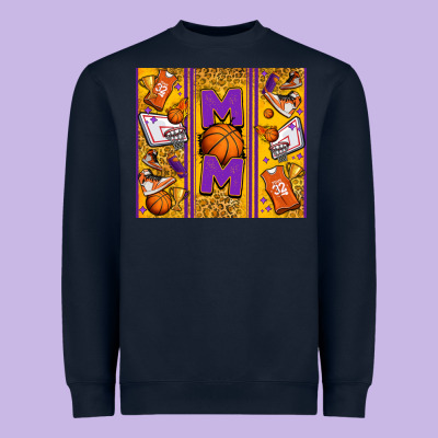 Basketball Mom Heavyweight Sweatshirt Designed By Jasminsmagicworld