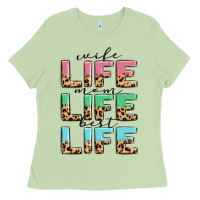 Matcha wife life mom life best life Ladies Tee - MaliasSmallBusiness