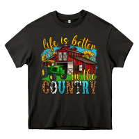 Asphalt life is better in the country western Heavy Core Tee - texasbilliewilder