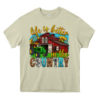Mossy life is better in the country western Heavy Core Tee - texasbilliewilder