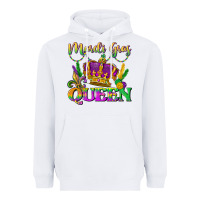 White mardi gras queen Heavyweight Hoodie - LillyAllenDesigns