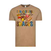 Vintage Coffee i am just here for the snacks Vintage Tee - AdoDesignShop