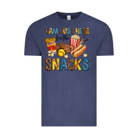 Vintage Denim i am just here for the snacks Vintage Tee - AdoDesignShop