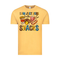 Vintage Mustard i am just here for the snacks Vintage Tee - AdoDesignShop