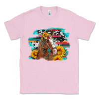 Bubblegum Pink horse with sunflowers Classic Tee - Artiststas