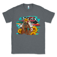 Charcoal Heather horse with sunflowers Classic Tee - Artiststas