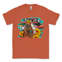 Copper horse with sunflowers Classic Tee - Artiststas