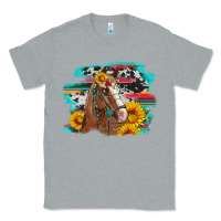 Heather Grey horse with sunflowers Classic Tee - Artiststas