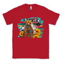 Red horse with sunflowers Classic Tee - Artiststas
