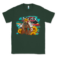 Sports Green horse with sunflowers Classic Tee - Artiststas