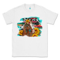 White horse with sunflowers Classic Tee - Artiststas